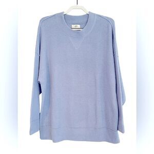 Aerie Soft Blue Oversized Knit Top